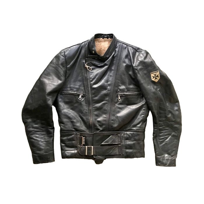 Geacă de piele bărbătească Harro, neagră, îmblănită