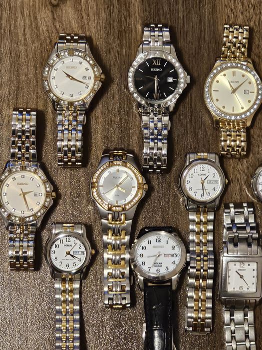 -60% Seiko Swarovski&Solar оригинални дамски часовници