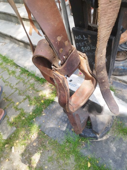 Șa de piele originala model western SUA