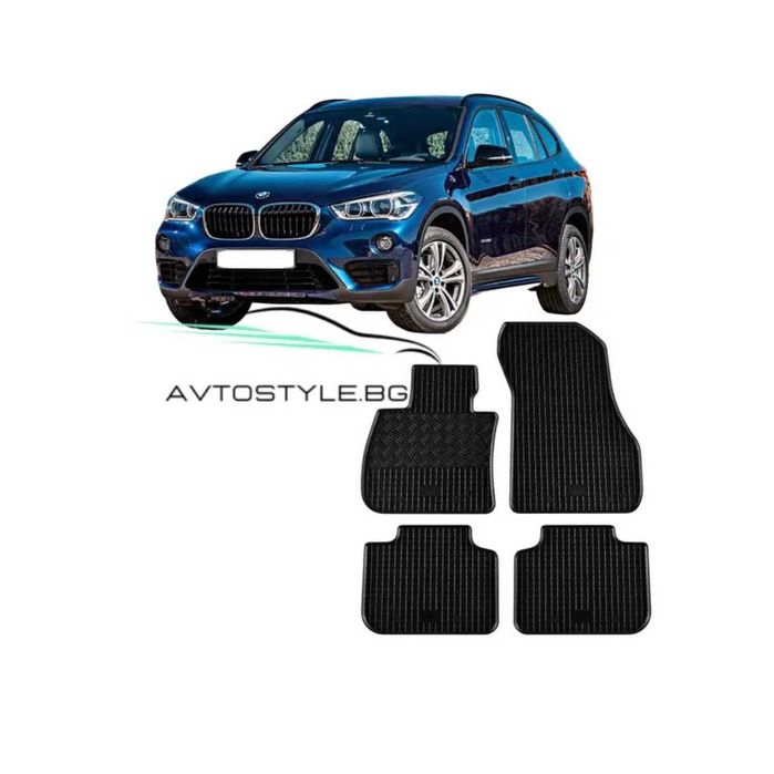 Гумени стелки зa BMW X1 F48, 2015-2022 г., Rigum