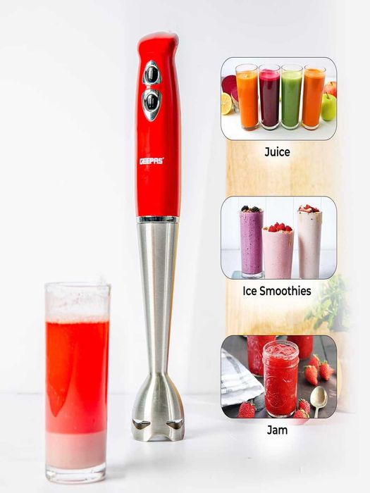 Блендер погружной ручной,чоннер,миксер 3в1 GEEPAS GHB6136
