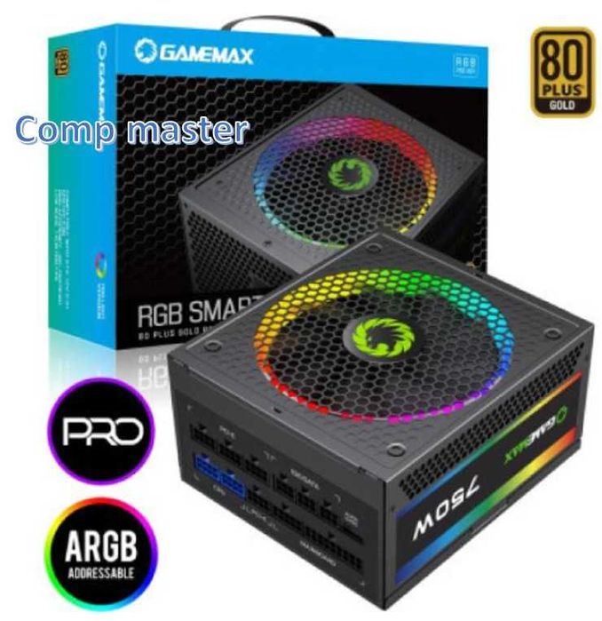 Блок питания ATX 750 W GameMax RGB-750/Гарантия