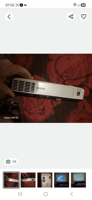 Vand videoproiector epson