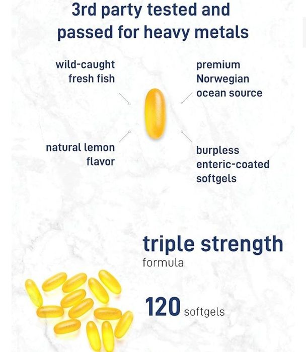 Omega 3,омега 3,fish oil ultra, 120 kaps, triple strength, EPA DHA