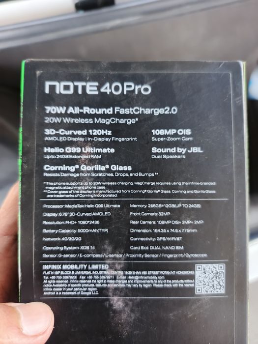 Infinix note 40 pro