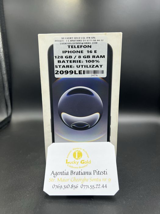 Iphone 16 e 128 gb 8 gb ram baterie 100% cod 24376