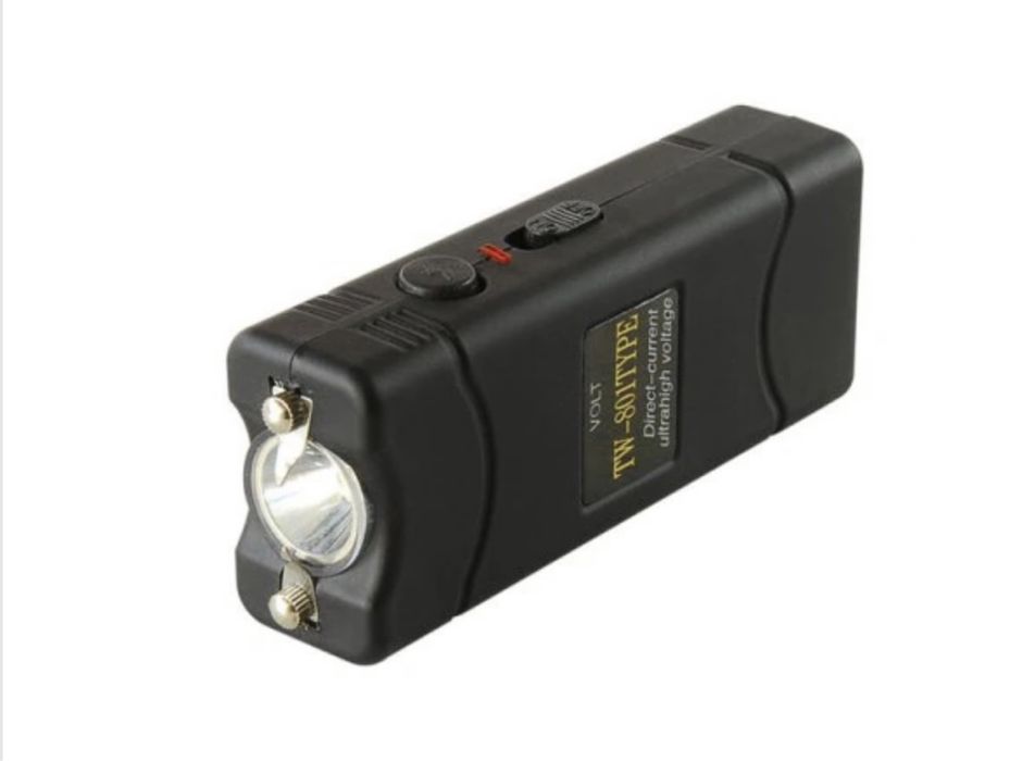 военен мощен електрошок удобен дизайн с лед фенер калъф за оцеляване