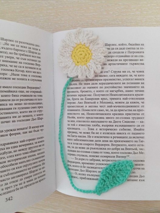 Изработвам ръчно плетени книгоразделители