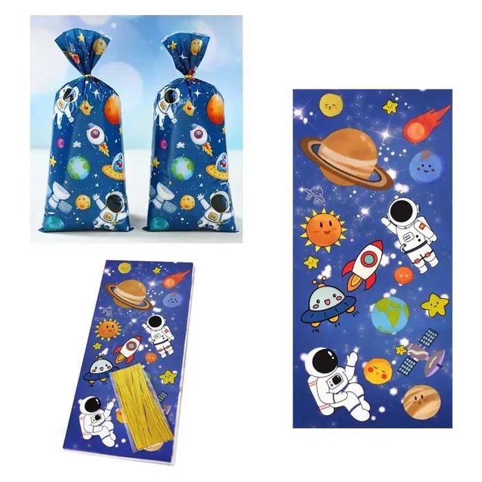 Плътни найлонови торбички с ушички за лакомства и подаръци