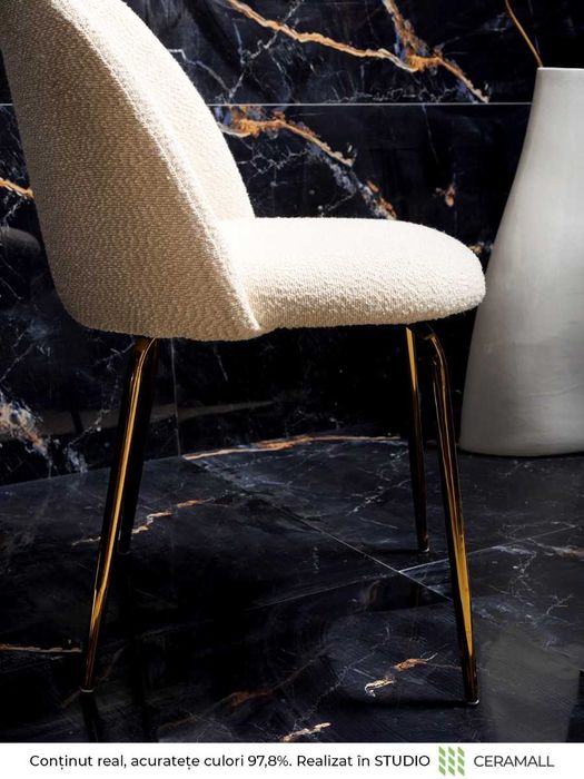 Gresie Golden Black Marble 60x120 Rectificata Lucioasa