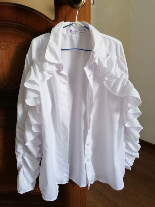 Рубашка  белая для девочек