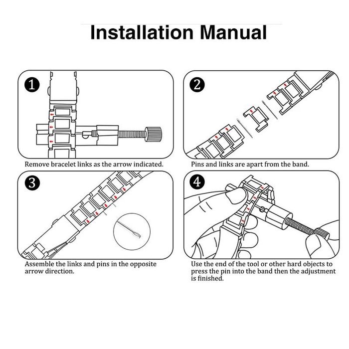 Каишка от НЕРЪЖДАЕМА стомана за Samsung/Huawei - 18mm / 20mm / 22mm