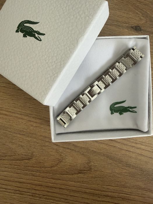 Мъжка метална гривна Lacoste (Stainless Steel) + Пълен комплект