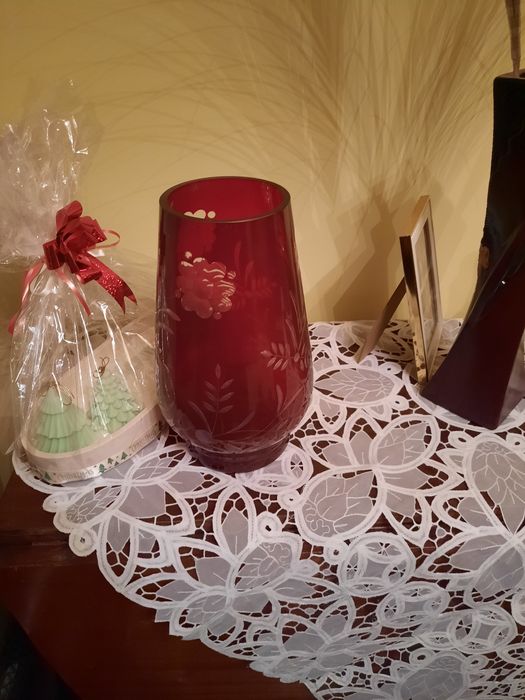 Vază rubin #vintage