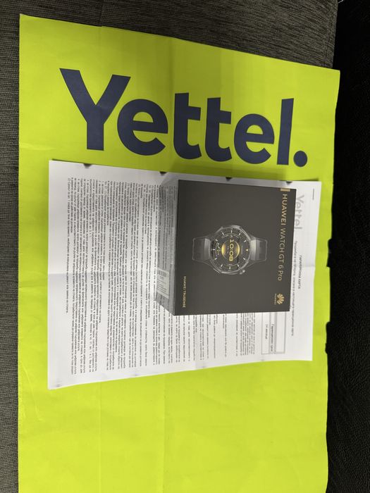 ЗАПЕЧАТАН 46mm Huawei watch GT 6 Pro Yettel Гаранция 2028 Black GT6