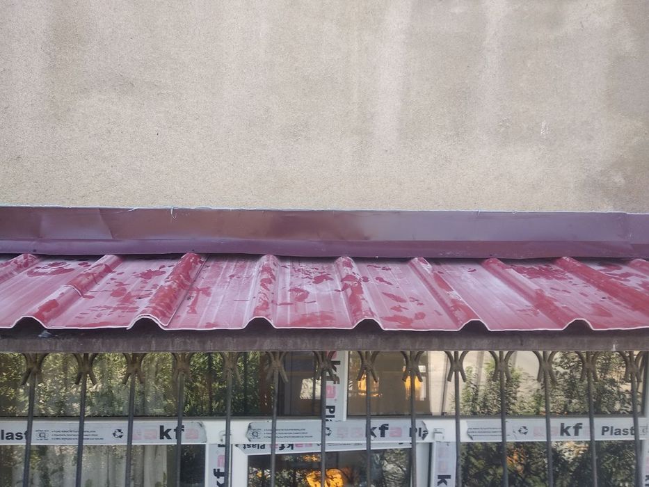 Установка козырьков