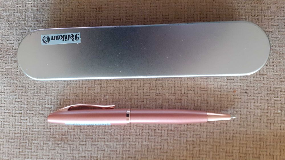 химикалка Пеликан розова рядка антика кутия, Peliкan Rose Pink