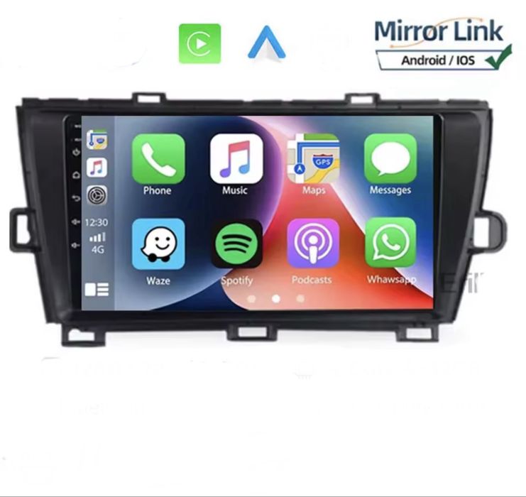 Navigatie Dedicata Toyota Prius 3 cu Android si CarPlay