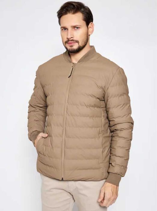 Jacheta geaca S M bomber RAINS Noua material profesional premium camel