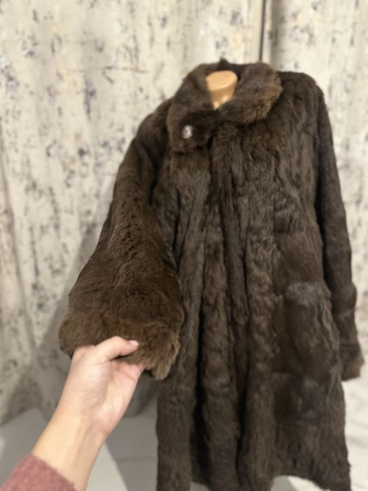 Haina din blana naturala cu doua fete