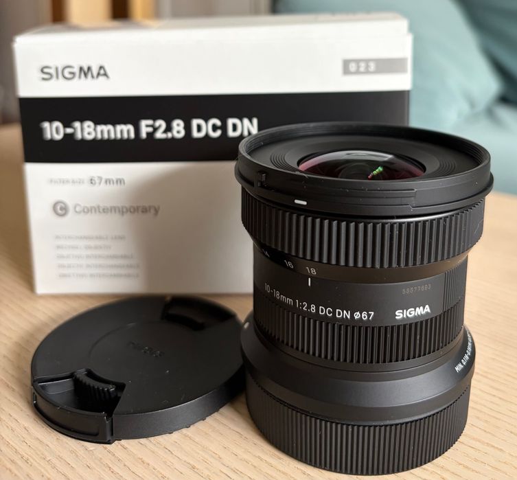 Obiectiv Sigma DC DN 10-18mm F2.8 - Montura Canon RF-S IMPECABIL IN GARANTIE