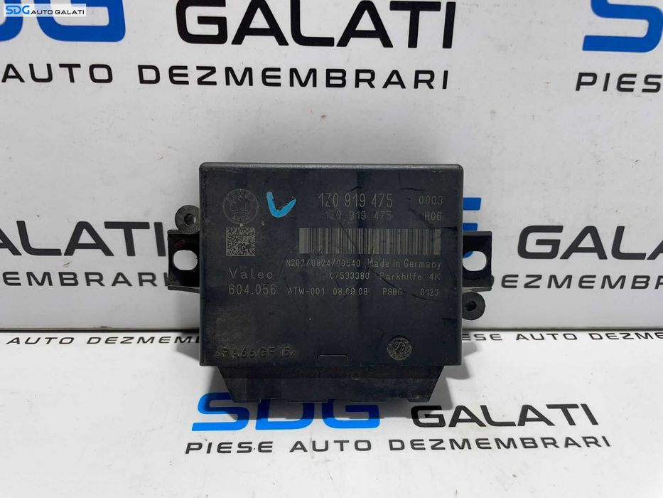 Unitate Modul Calculator Senzori Parcare PDC Parktronic Skoda Octavia 2 2004 -2013 Cod 1Z0919475 [L3443]