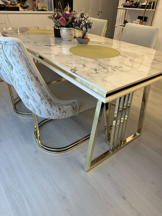 Masa de dining moderna tip marmura