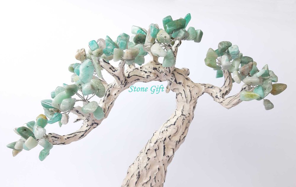 Дръвче Амазонит, Подарък Приятел, Кръщене, Подарък Кръстници, Класна