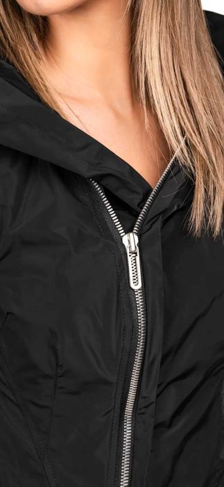 Jachetă asimetrică cu glugă • Vagabond • Made by Society • XS /34