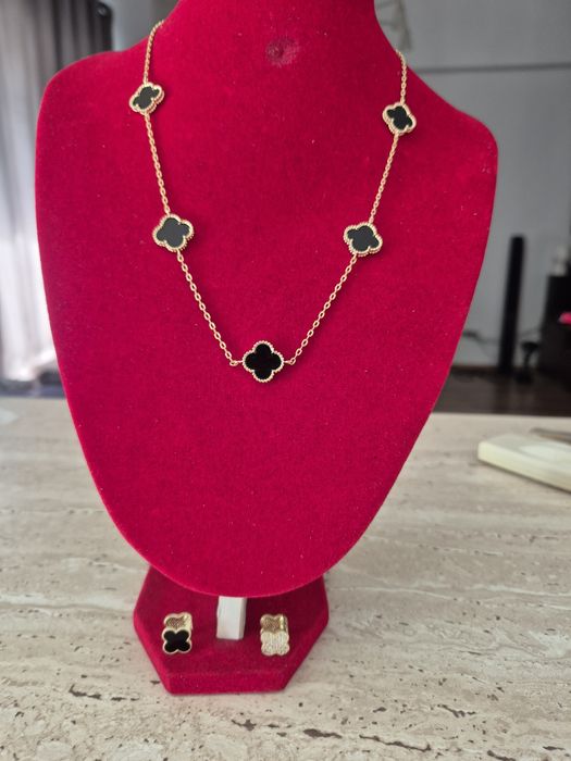 Colier +cercei din otel inoxidabil