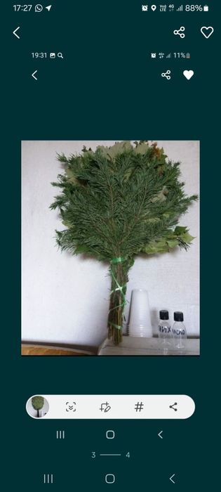 Пихтовый веник и масло