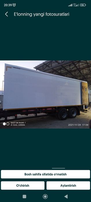 Lentyaga ustanovka qilamiz.