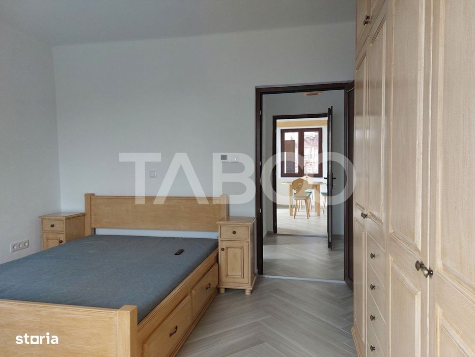 Casa 58 mp cu gradina 300 mp pet friendly central Cisnadioara