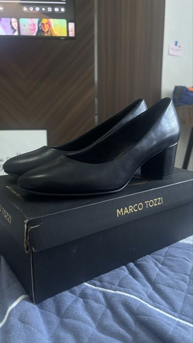 Продам чёрные туфли “Marco Tozzi”.