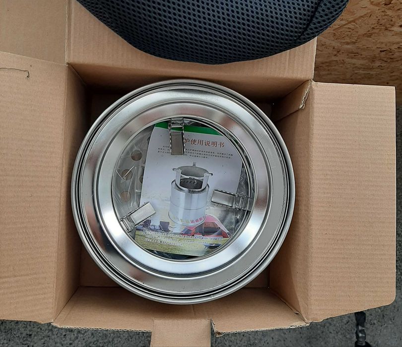 Мини сгъваема фурна/грил за къмпинг/туризъм, Стомана, 31x20 см