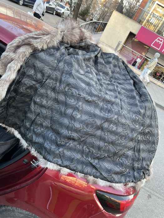 Палто от сребърна лисица