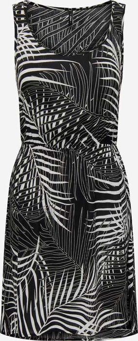 Дамска лятна рокля с флорална щампа Only, 100% вискоза, Черна, XL