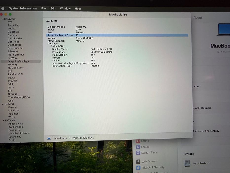 НОВ MacBook Pro 13" M2 Chip 8-CPU, 10-GPU,16GB RAM, 256GB SSD ГАРАНЦИЯ
