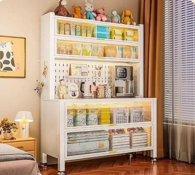 Кухонный стеллаж/полки для приборов/надёжный металлический шкаф