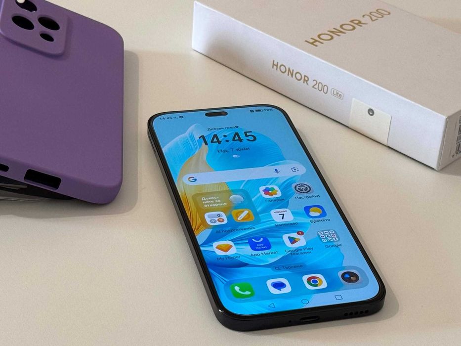 Бартер! Като НОВ! Honor 200 Lite Midnight Black (Черен)