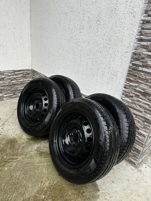 Jante 4x100 Dacia Logan 185/65 r15 cauciucuri vara 2024 Renault/Opel