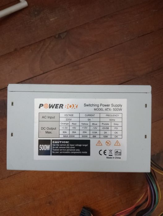 Захранване 500W цена 20 евро