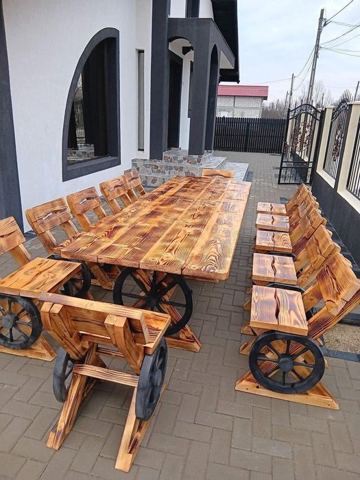 Mobilier rustic pentru gradina