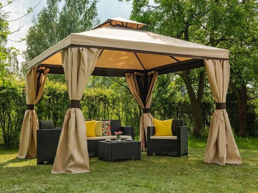 Луксозна Градинска Шатра с мрежа против насекоми 3.36x3.36 м.