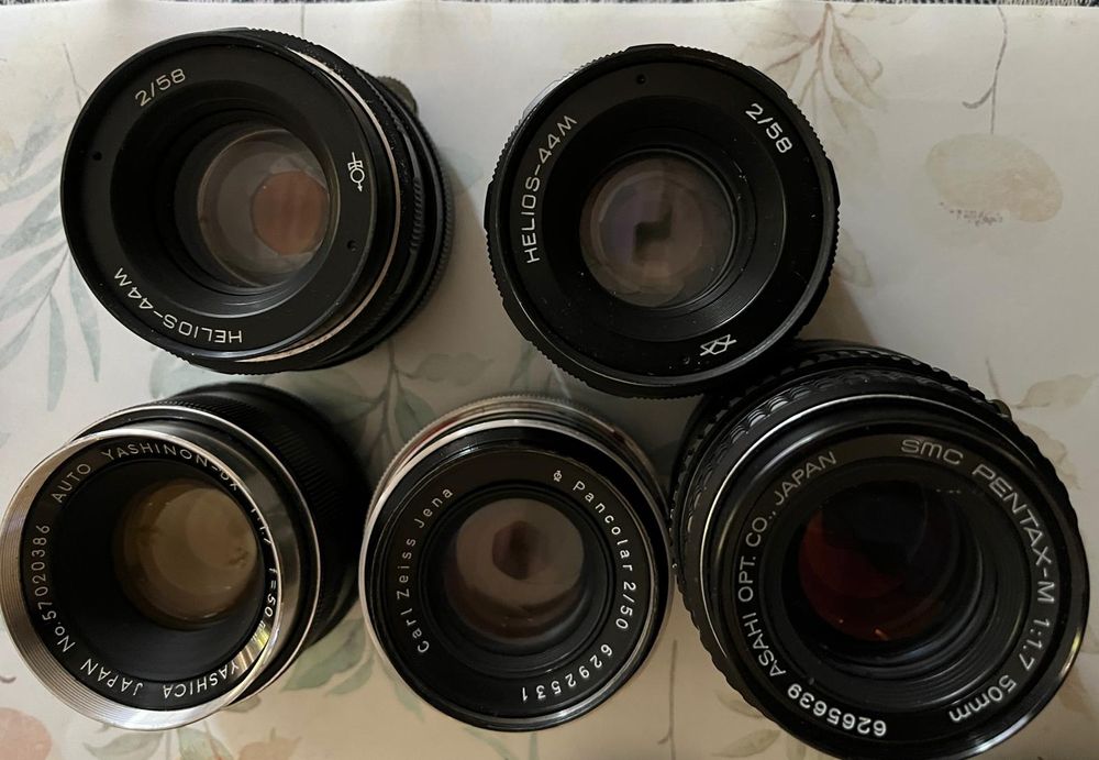 Obiective Helios, Zeiss și altele M42, Pk, Pb