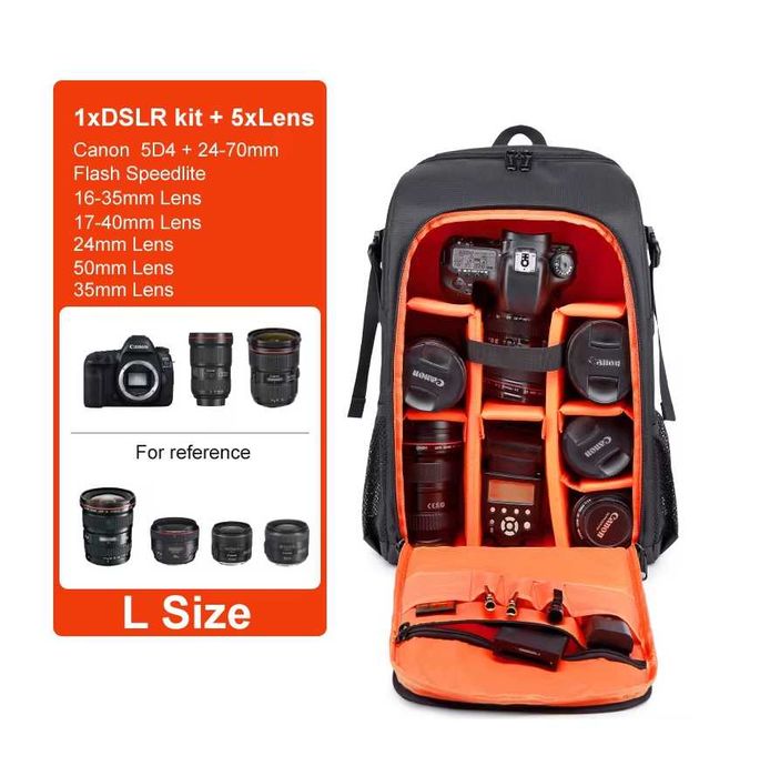 Голяма фотографска раница LightPro 30L за Canon , Sony , Nikon