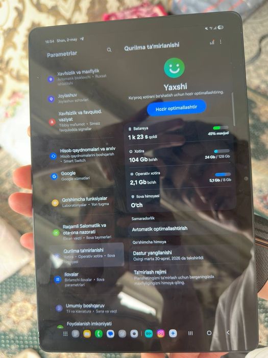 Samsung tab A9+ 8/128