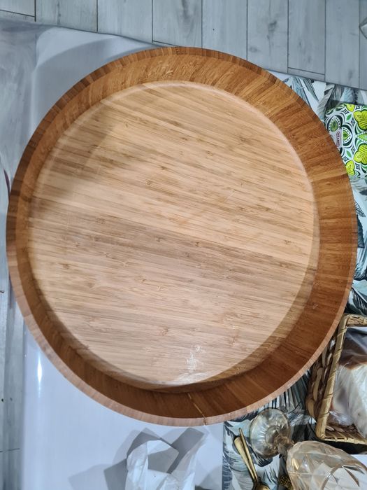 Круглый табақ деревянный для бешбармак