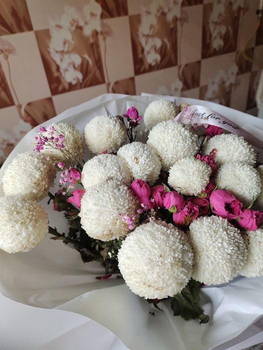 Цветы вчера получила