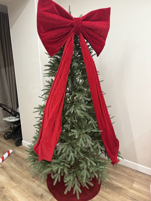 Большой бант на елку